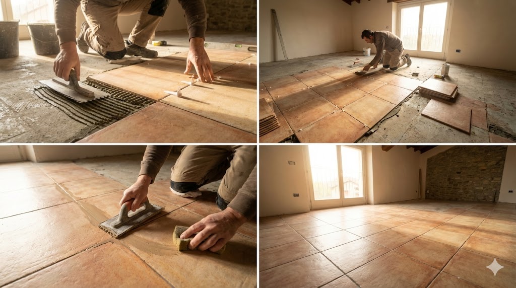 Posa piastrelle su vecchio pavimento a Reggio Emilia: tecniche e consigli